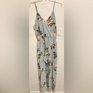 Floral Romper Dress with back train size XL